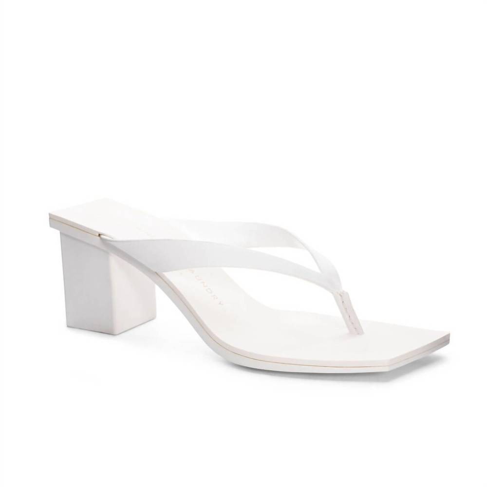 Chinese Laundry White Block Heel Sandals